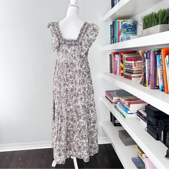 Free People Bonita Printed Midi Dress Tea Combo XS - Picture 9 of 16
